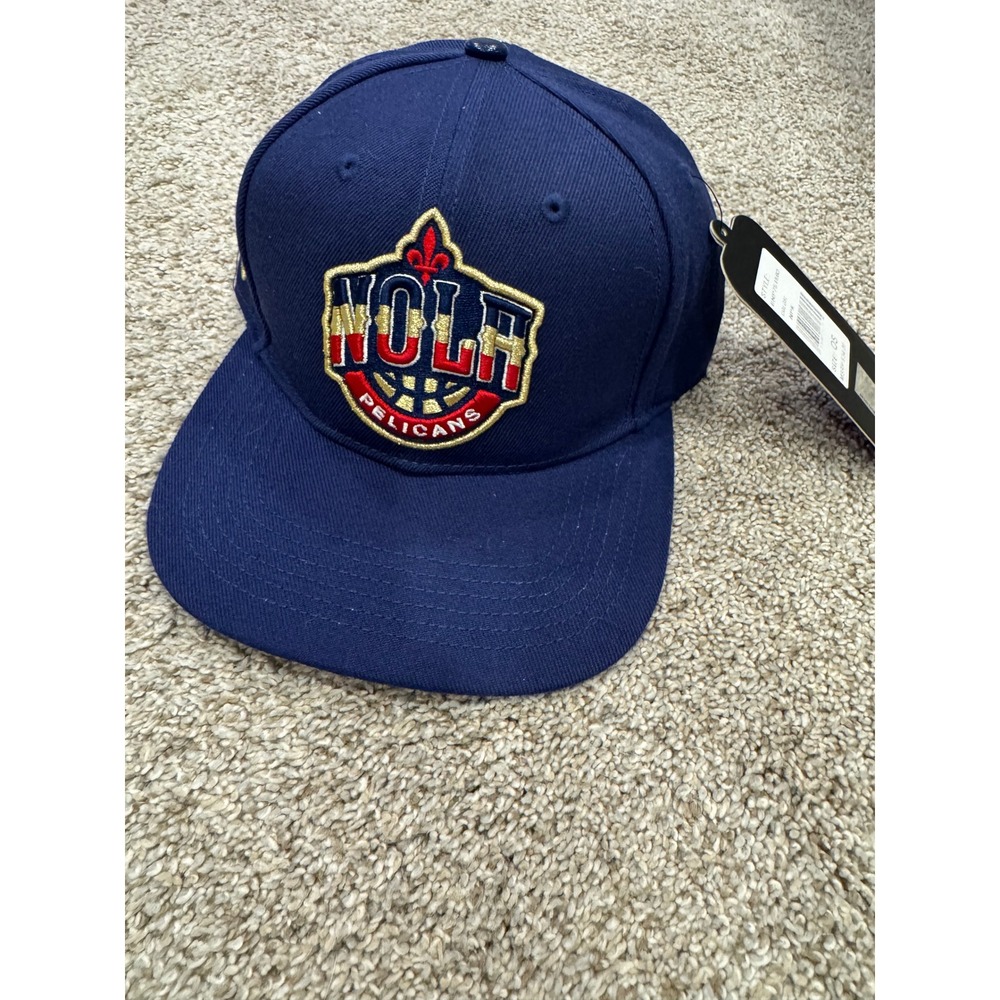 Pro Standard New Orleans Pelicans NOLA Snapback Hat OS Navy Blue Mens NBA